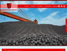 Tablet Screenshot of krakatausteel.com